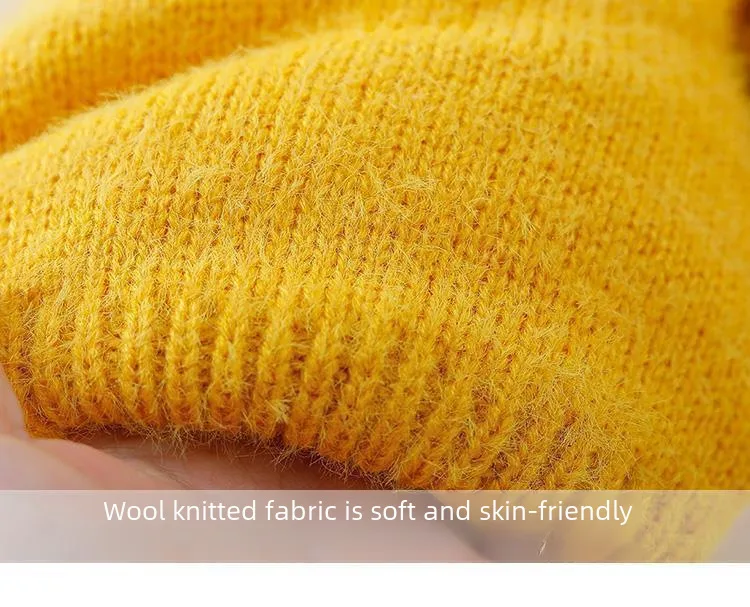 Baby Hat Autumn And Winter Cute Children's Winter Baby Wool Hat Baby Ear Protection Knitted Hat display picture 16