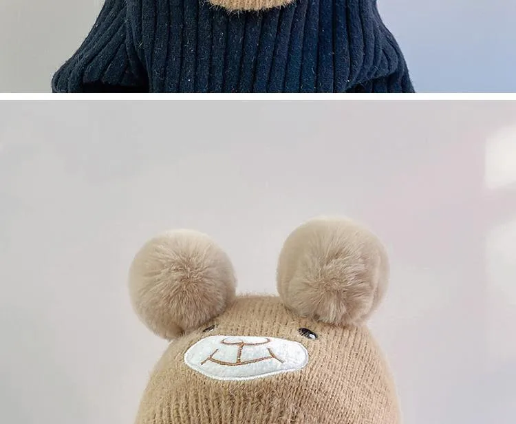 Baby Hat Autumn And Winter Cute Children's Winter Baby Wool Hat Baby Ear Protection Knitted Hat display picture 18