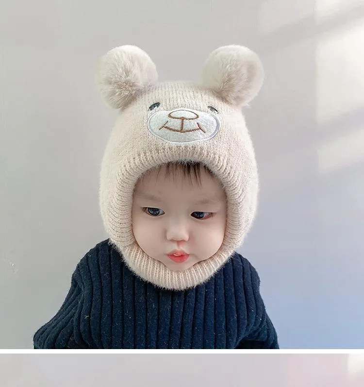 Baby Hat Autumn And Winter Cute Children's Winter Baby Wool Hat Baby Ear Protection Knitted Hat display picture 20