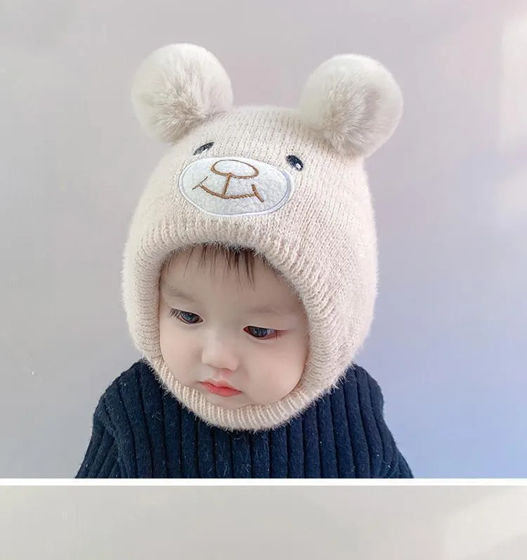 Baby Hat Autumn And Winter Cute Children's Winter Baby Wool Hat Baby Ear Protection Knitted Hat display picture 21