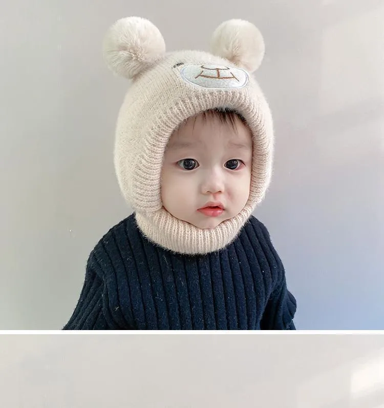 Baby Hat Autumn And Winter Cute Children's Winter Baby Wool Hat Baby Ear Protection Knitted Hat display picture 22