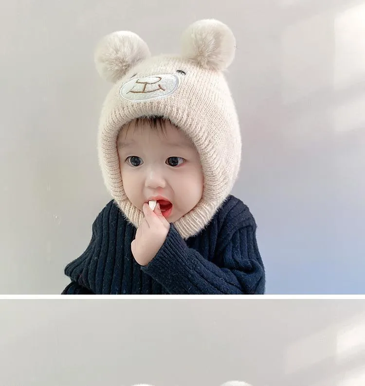 Baby Hat Autumn And Winter Cute Children's Winter Baby Wool Hat Baby Ear Protection Knitted Hat display picture 23