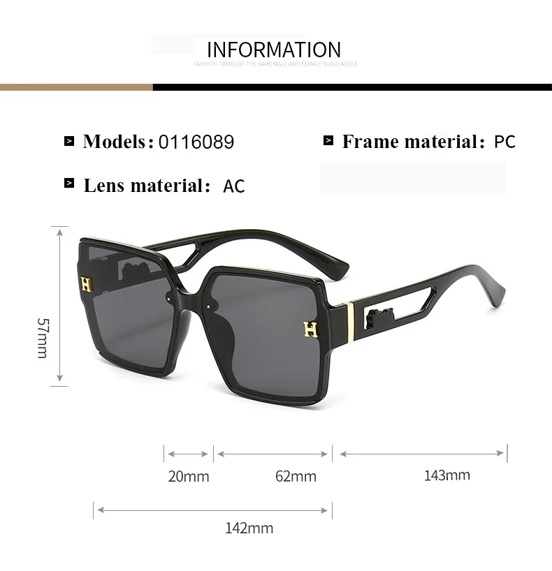 Casual Retro Streetwear Geometric Pc Square Full Frame Women's Sunglasses display picture 3