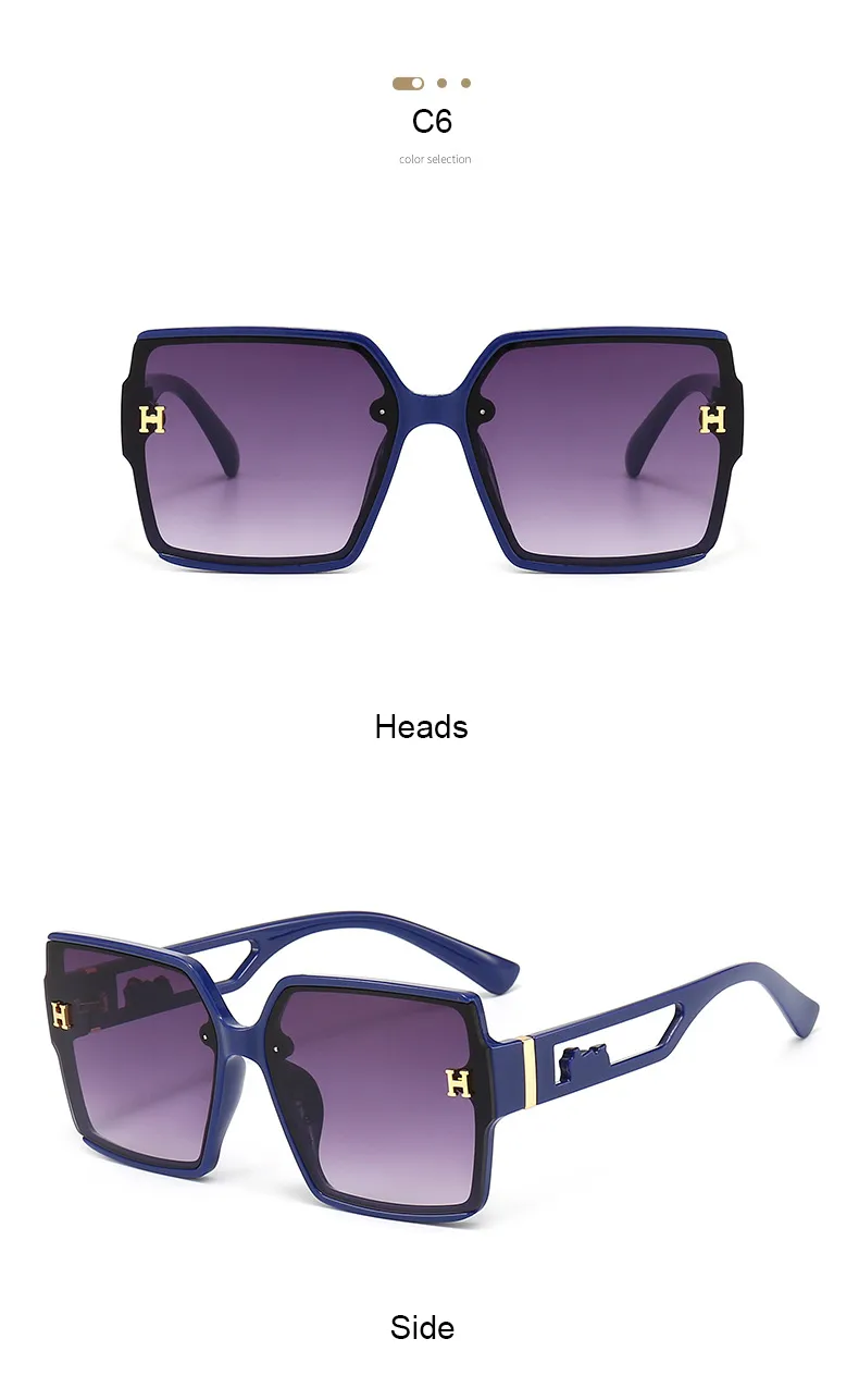 Casual Retro Streetwear Geometric Pc Square Full Frame Women's Sunglasses display picture 11
