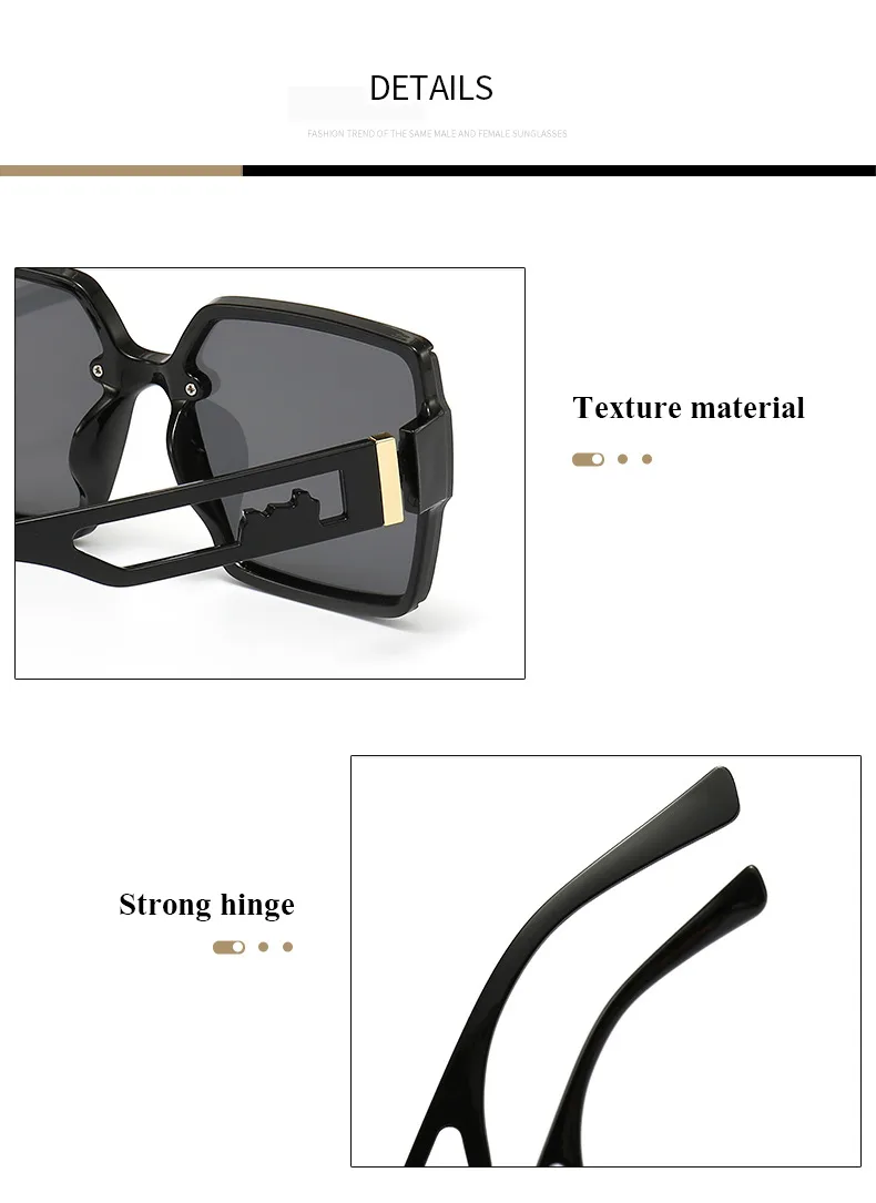 Casual Retro Streetwear Geometric Pc Square Full Frame Women's Sunglasses display picture 14