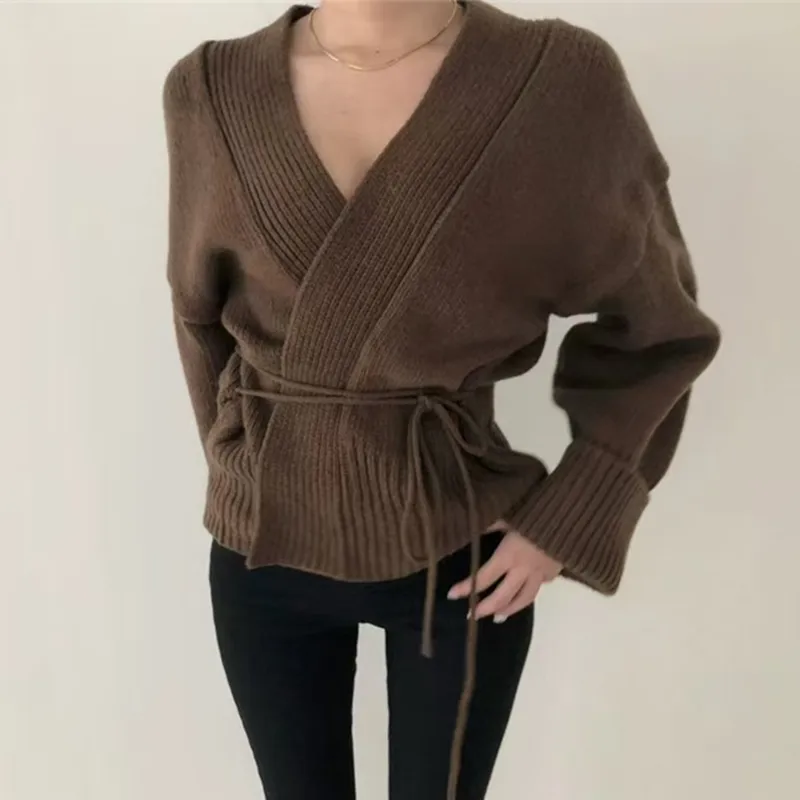 Women's Cardigan Sweater Long Sleeve Sweaters & Cardigans Casual Simple Style Solid Color display picture 4