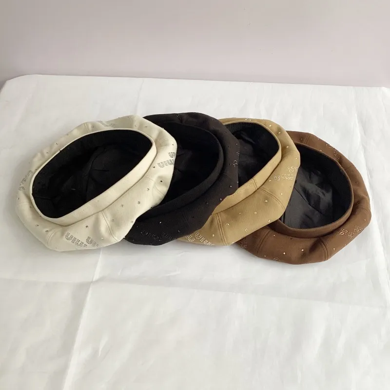 Women's Elegant Retro Lady Solid Color Eaveless Beret Hat display picture 6