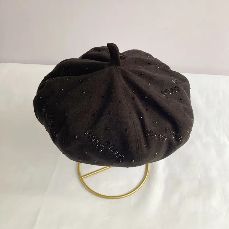 Women's Elegant Retro Lady Solid Color Eaveless Beret Hat display picture 9