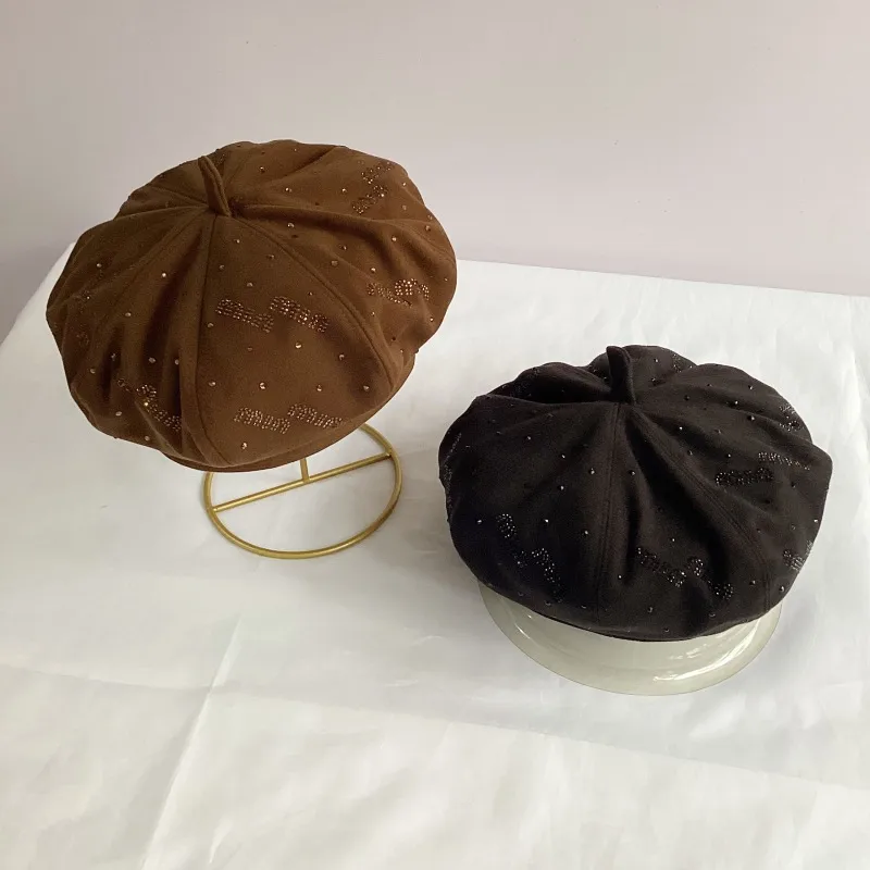 Women's Elegant Retro Lady Solid Color Eaveless Beret Hat display picture 4
