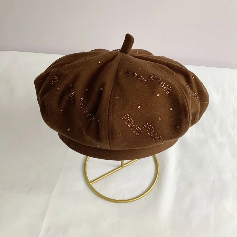 Women's Elegant Retro Lady Solid Color Eaveless Beret Hat display picture 7