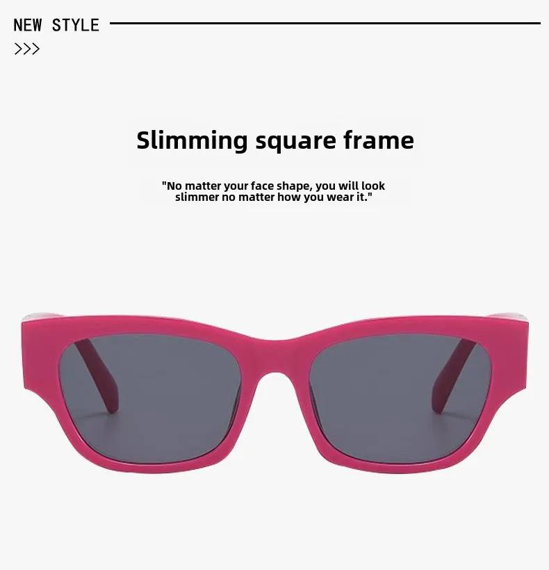 Big Face Slimming Sunglasses Women's Party Party Disco Dancing Artifact Sunglasses Men's UV-proof Sunglasses Wholesale display picture 3