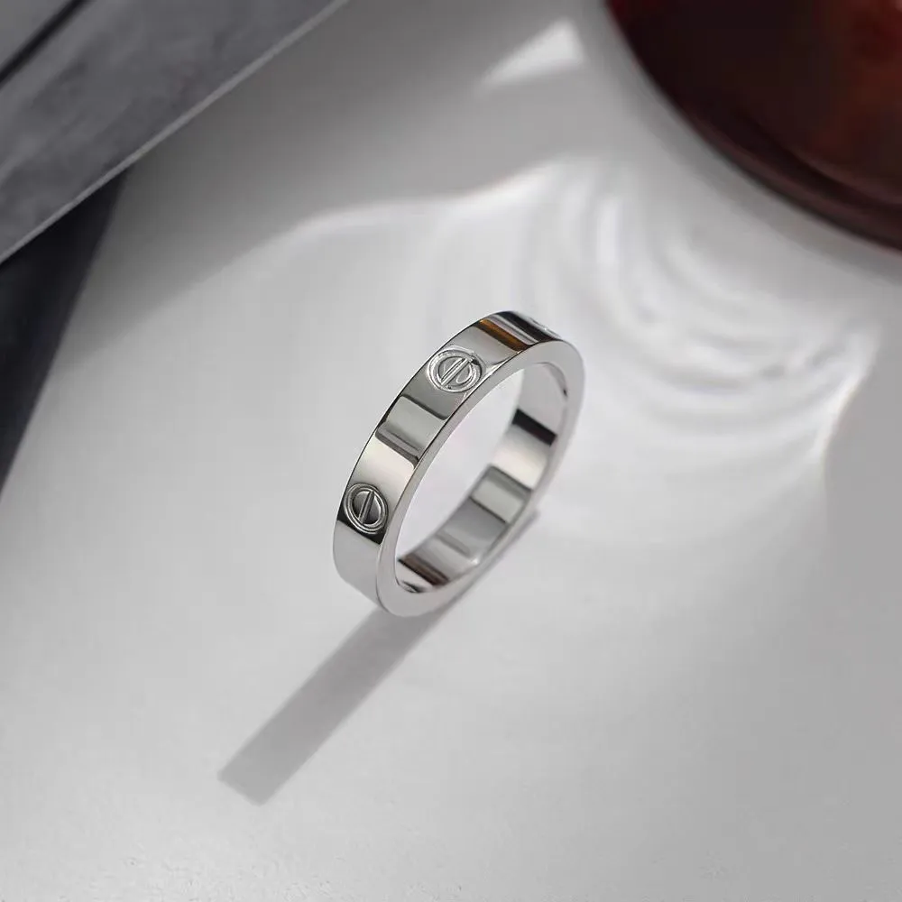 Card Home  5mm Full Nail One Word Six Diamond Diamond Titanium Steel Non-fading Men's And Women's Fashion Stainless Steel Ring display picture 5