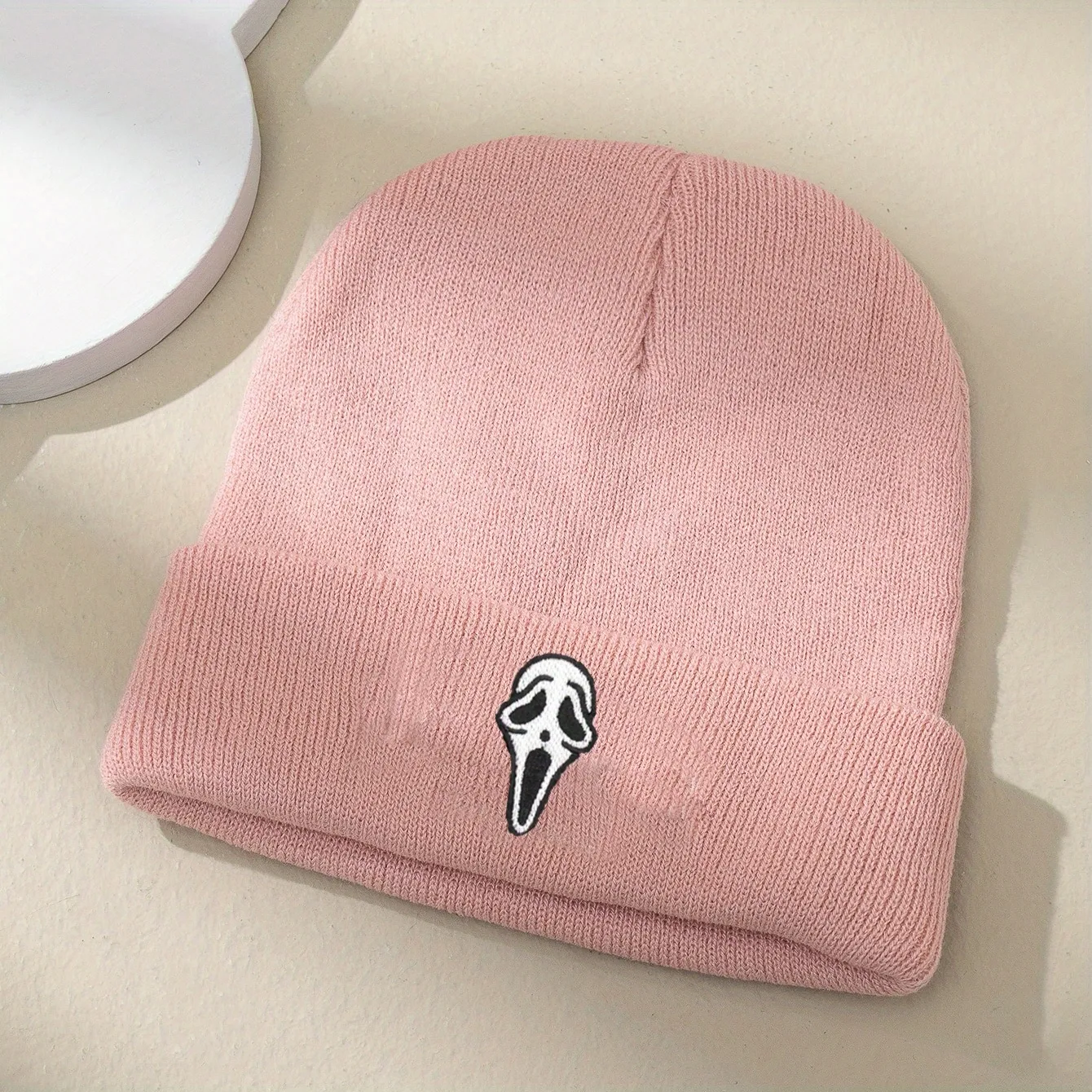 Unisex Commute Skull Eaveless Beanie Hat display picture 8