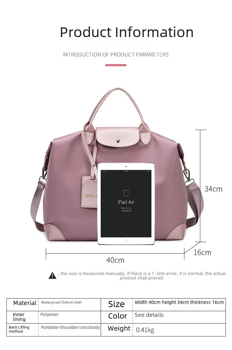 22 New Fashion Travel Bag Portable Fitness Bag Dry And Wet Separation Training Sports Bag Travel Storage Bag Duffel Bag display picture 3