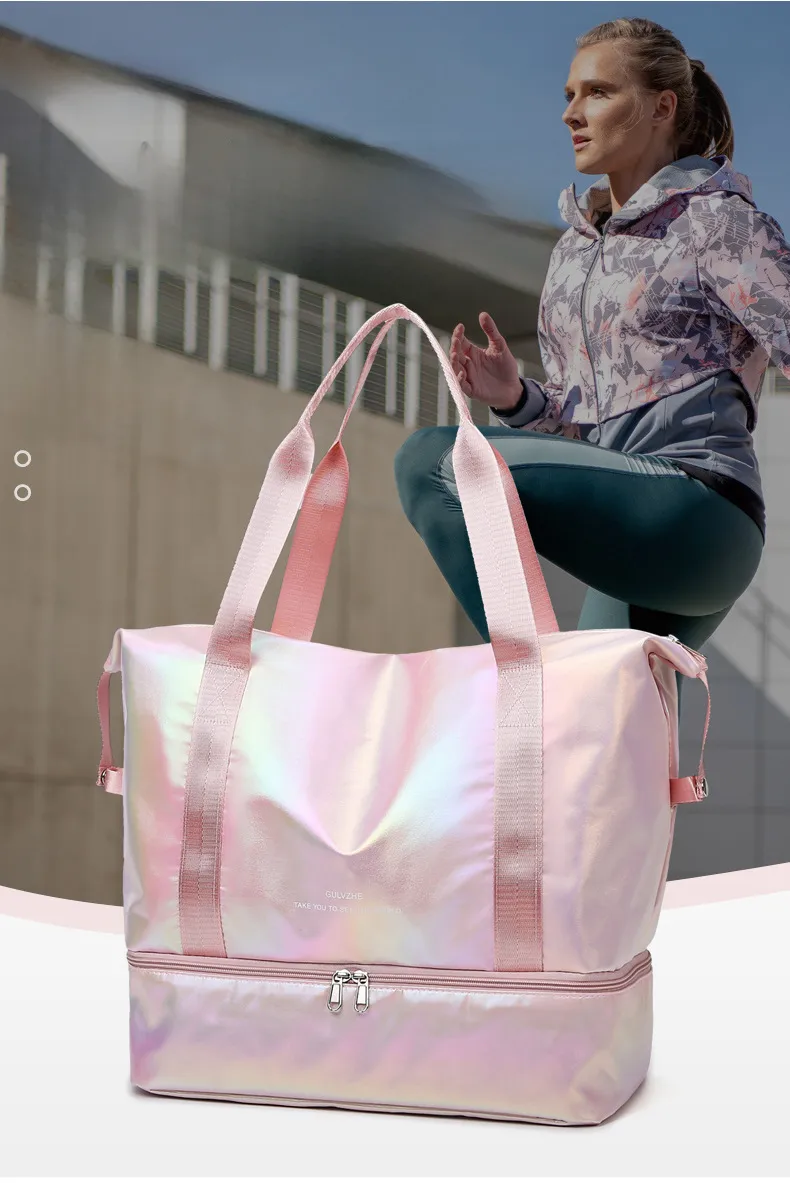 Travel Bag Wholesale Sports Fitness Bag Dry And Wet Separation Travel Portable Luggage Bag Large Capacity Multi-function Travel Bag display picture 2
