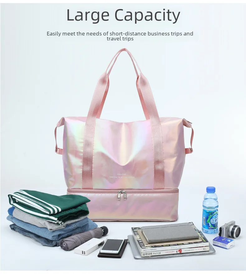 Travel Bag Wholesale Sports Fitness Bag Dry And Wet Separation Travel Portable Luggage Bag Large Capacity Multi-function Travel Bag display picture 6