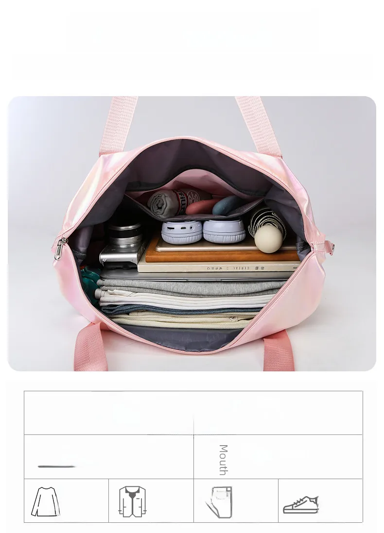 Travel Bag Wholesale Sports Fitness Bag Dry And Wet Separation Travel Portable Luggage Bag Large Capacity Multi-function Travel Bag display picture 9