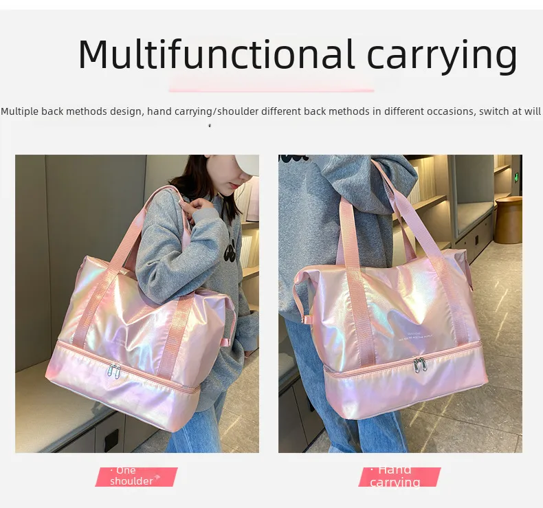 Travel Bag Wholesale Sports Fitness Bag Dry And Wet Separation Travel Portable Luggage Bag Large Capacity Multi-function Travel Bag display picture 14