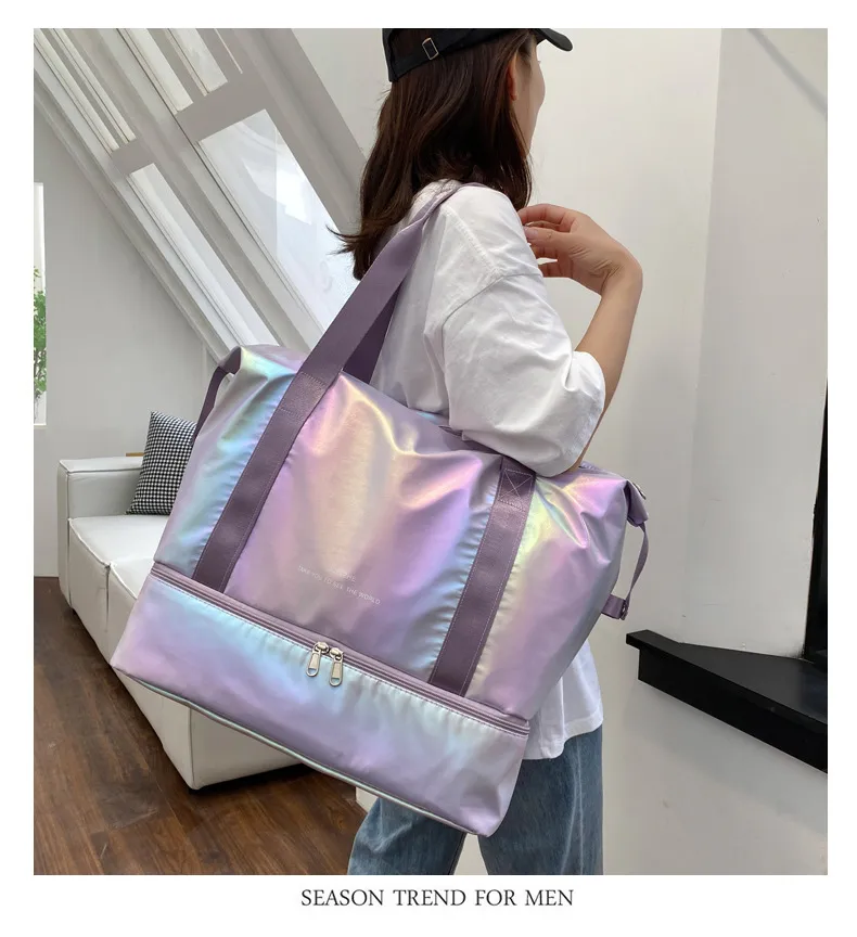 Travel Bag Wholesale Sports Fitness Bag Dry And Wet Separation Travel Portable Luggage Bag Large Capacity Multi-function Travel Bag display picture 22
