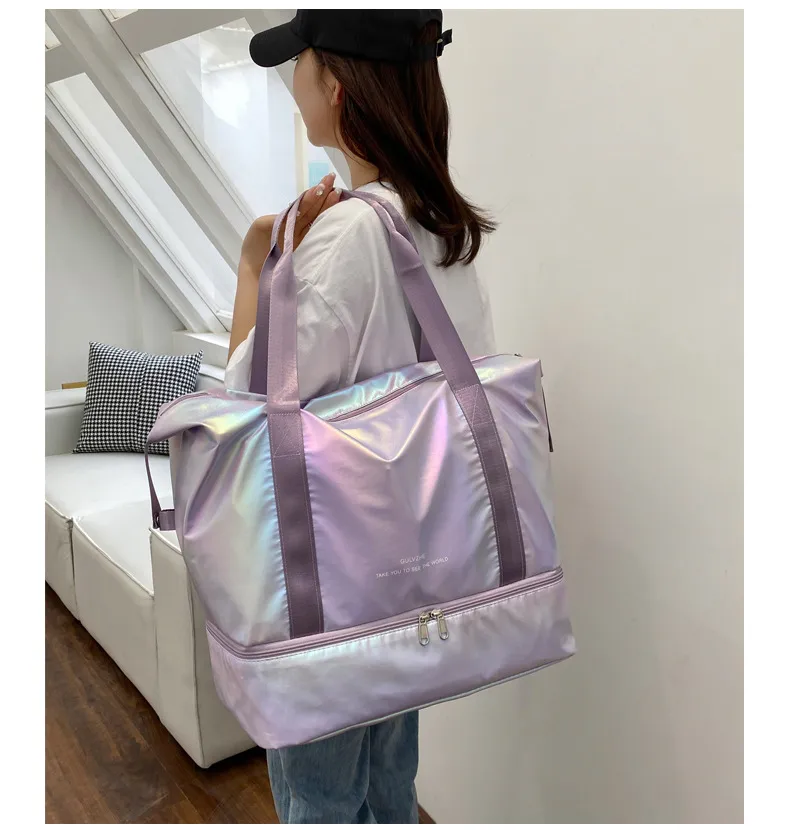 Travel Bag Wholesale Sports Fitness Bag Dry And Wet Separation Travel Portable Luggage Bag Large Capacity Multi-function Travel Bag display picture 24