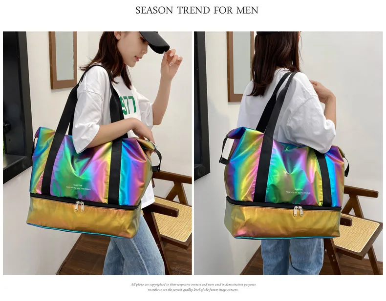 Travel Bag Wholesale Sports Fitness Bag Dry And Wet Separation Travel Portable Luggage Bag Large Capacity Multi-function Travel Bag display picture 26