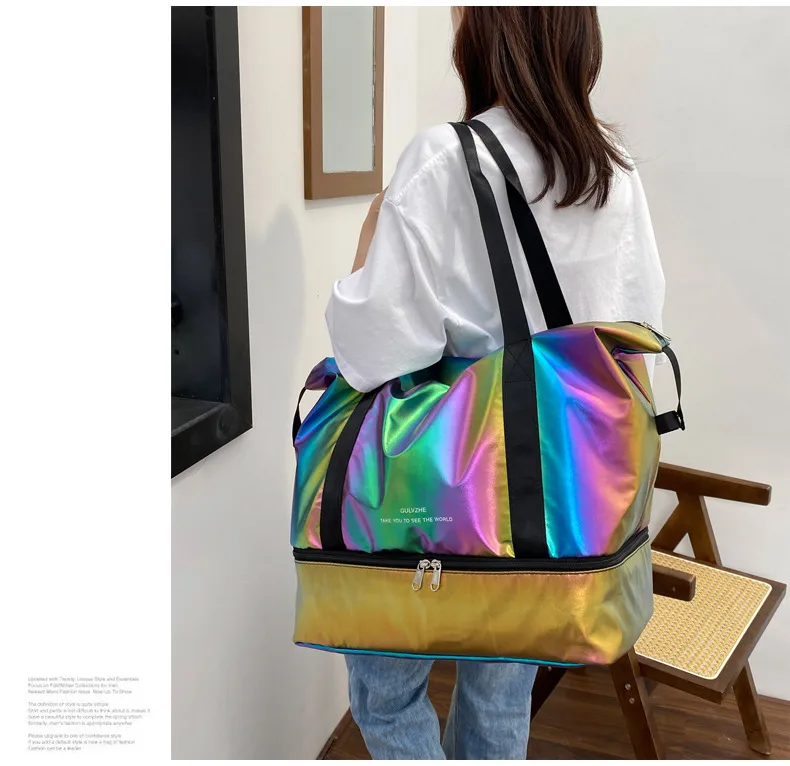 Travel Bag Wholesale Sports Fitness Bag Dry And Wet Separation Travel Portable Luggage Bag Large Capacity Multi-function Travel Bag display picture 27