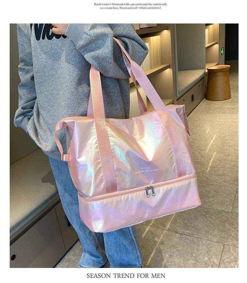 Travel Bag Wholesale Sports Fitness Bag Dry And Wet Separation Travel Portable Luggage Bag Large Capacity Multi-function Travel Bag display picture 28