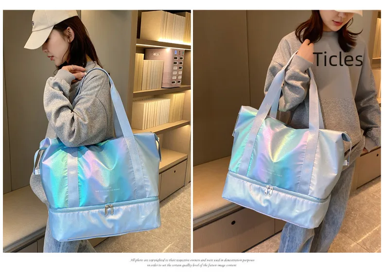 Travel Bag Wholesale Sports Fitness Bag Dry And Wet Separation Travel Portable Luggage Bag Large Capacity Multi-function Travel Bag display picture 31