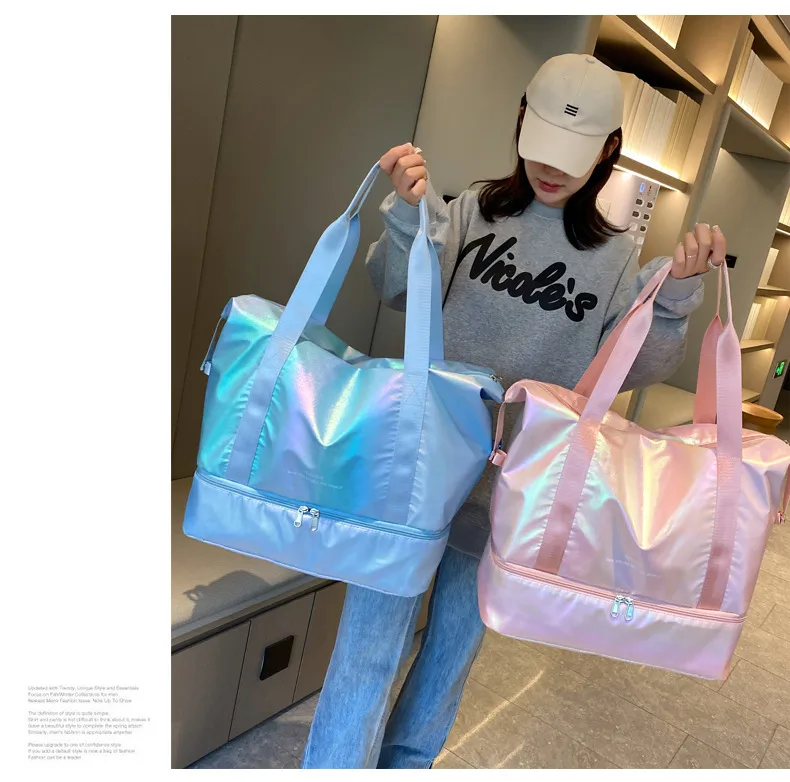 Travel Bag Wholesale Sports Fitness Bag Dry And Wet Separation Travel Portable Luggage Bag Large Capacity Multi-function Travel Bag display picture 32