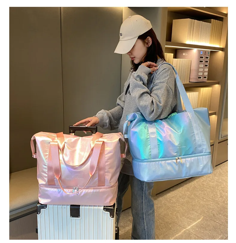 Travel Bag Wholesale Sports Fitness Bag Dry And Wet Separation Travel Portable Luggage Bag Large Capacity Multi-function Travel Bag display picture 33