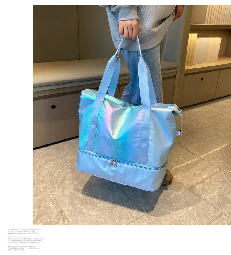 Travel Bag Wholesale Sports Fitness Bag Dry And Wet Separation Travel Portable Luggage Bag Large Capacity Multi-function Travel Bag display picture 34