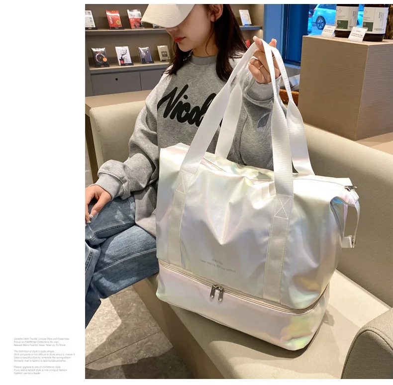 Travel Bag Wholesale Sports Fitness Bag Dry And Wet Separation Travel Portable Luggage Bag Large Capacity Multi-function Travel Bag display picture 37