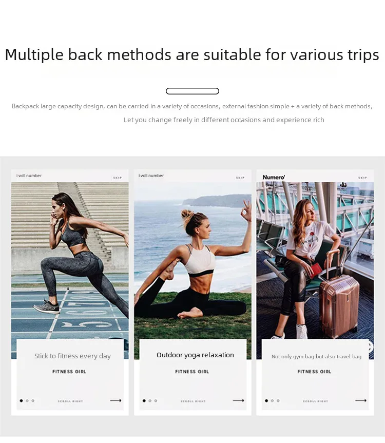 New Nylon Cloth Men's And Women's Portable Large Capacity Backpack Travel Bag Shoulder Portable Newspaper Luggage Bag Storage Bag display picture 3