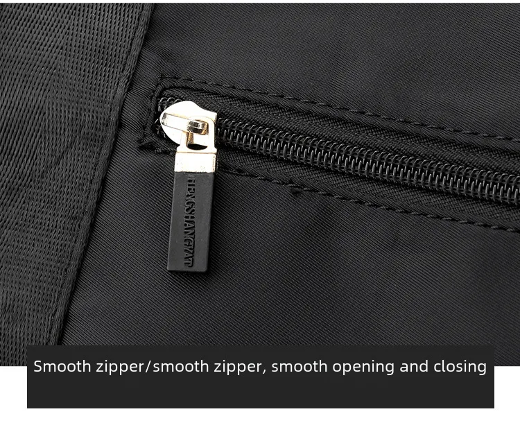 New Nylon Cloth Men's And Women's Portable Large Capacity Backpack Travel Bag Shoulder Portable Newspaper Luggage Bag Storage Bag display picture 24