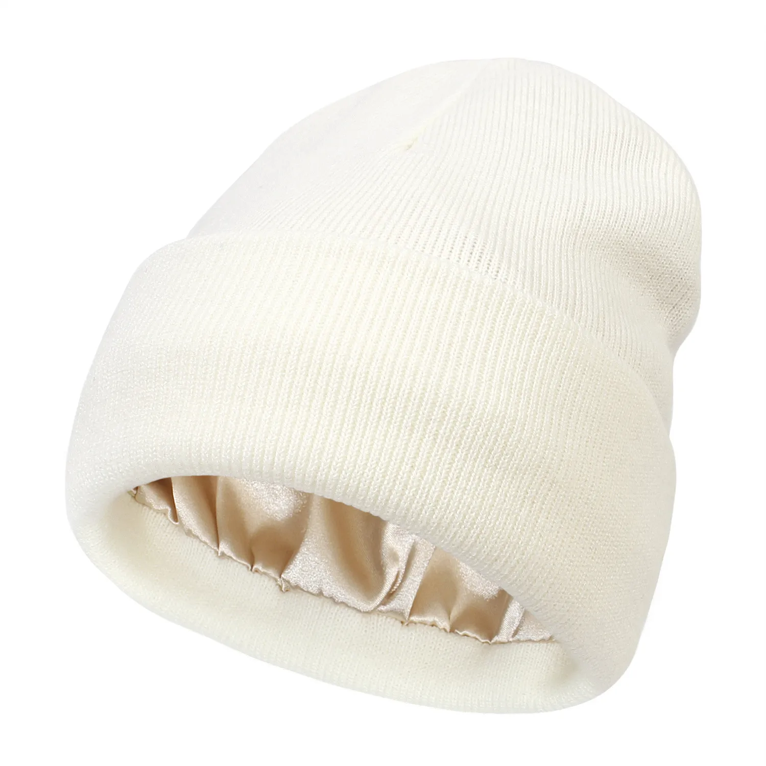 Autumn And Winter New Hat  Women's Protective Hairstyle Warm Knitted Colored Hat Wool Hat display picture 2