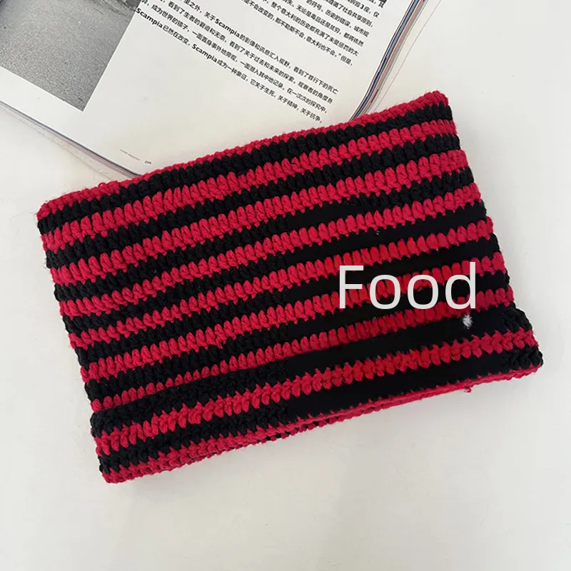Yabi Style Handmade Cute Five-star Cat Ears Striped Devil Warm Pullover Hat Knitted Ball Wool Hat For Women display picture 4