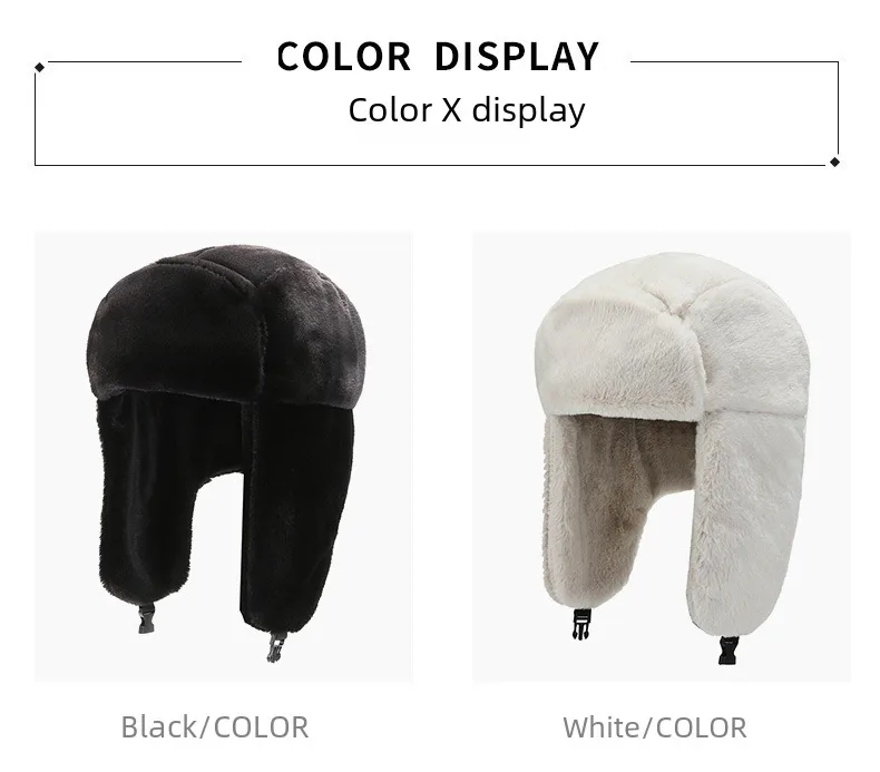 Winter Fleece-lined Men's And Women's Ear Protection Lei Feng Hat Rabbit Fur Windproof Cold-proof Fashion Outdoor Riding Lei Feng Hat display picture 4