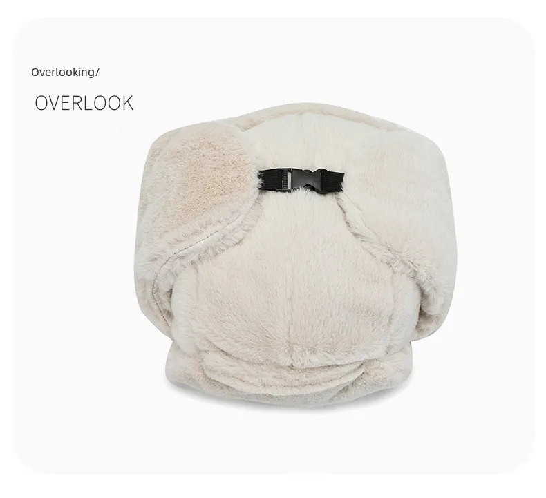 Winter Fleece-lined Men's And Women's Ear Protection Lei Feng Hat Rabbit Fur Windproof Cold-proof Fashion Outdoor Riding Lei Feng Hat display picture 11