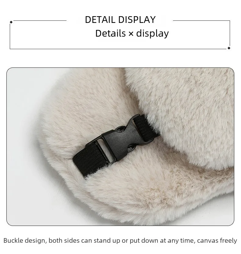 Winter Fleece-lined Men's And Women's Ear Protection Lei Feng Hat Rabbit Fur Windproof Cold-proof Fashion Outdoor Riding Lei Feng Hat display picture 13