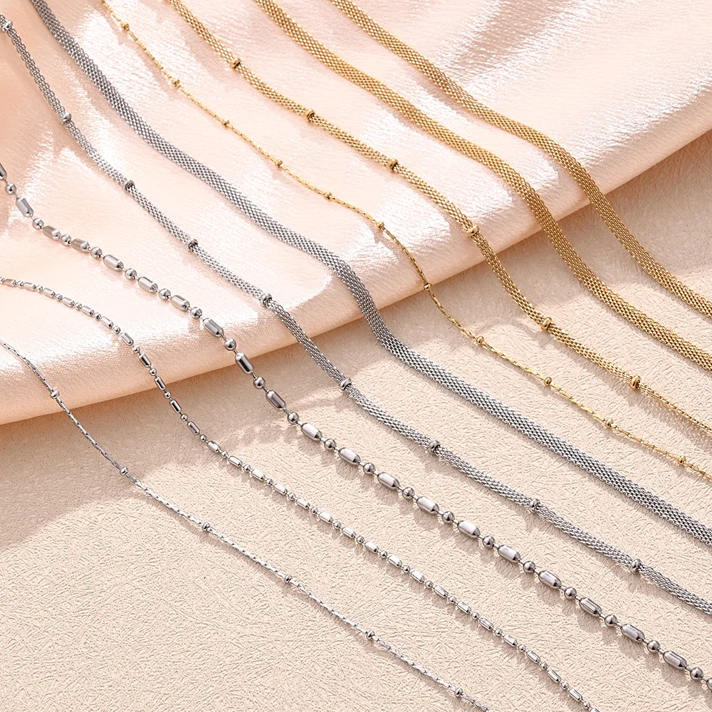 5 PCS/Package 304 Stainless Steel 18K Gold Plated Polished Jewelry Accessories display picture 1