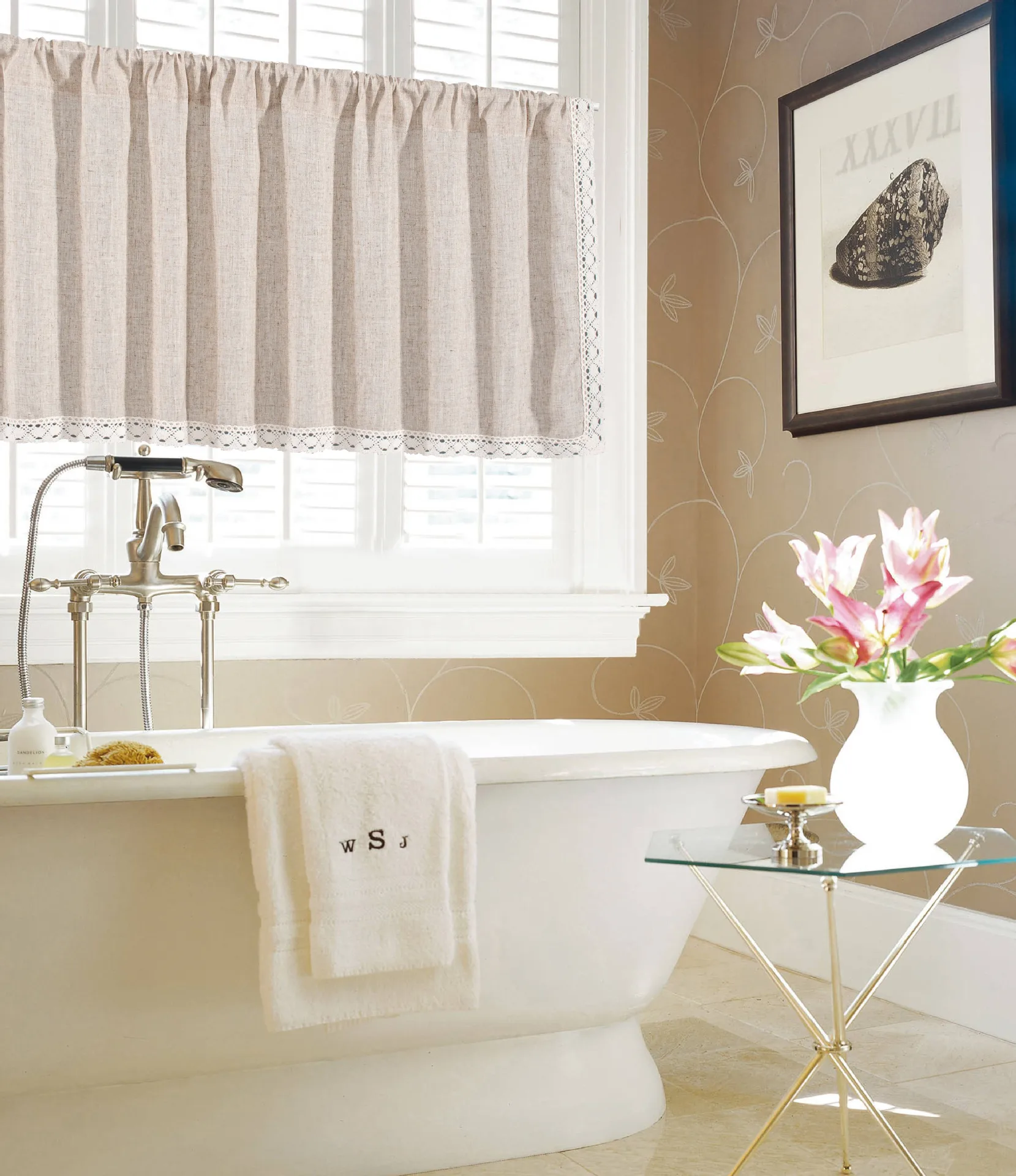 Yiman Qiyun Window  Plain Lace Half Curtain Door Curtain Coffee Curtain Kitchen Sink Cabinet Dust Curtain display picture 2