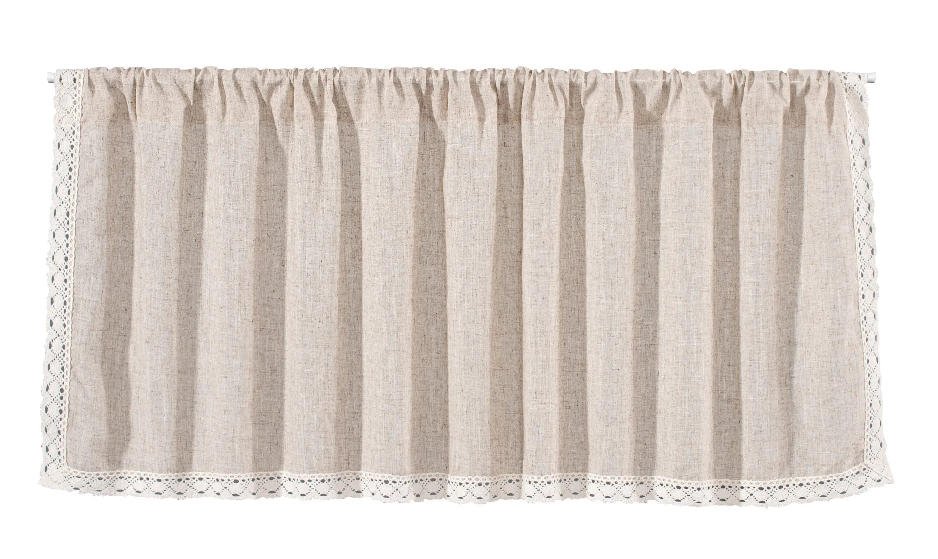 Yiman Qiyun Window  Plain Lace Half Curtain Door Curtain Coffee Curtain Kitchen Sink Cabinet Dust Curtain display picture 10