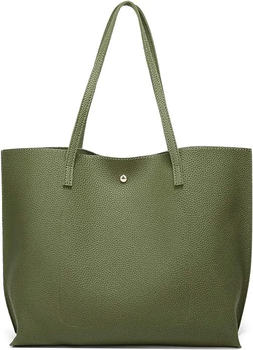 Women's Soft Faux Leather Tote Shoulder Bag From, Big display picture 7