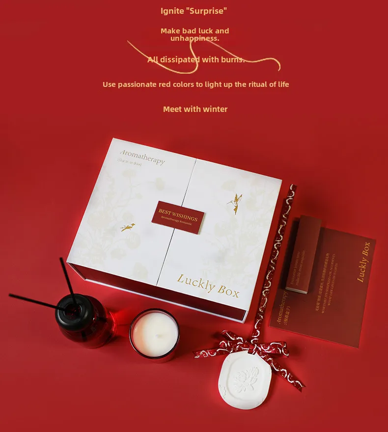 High-level Atmosphere Aromatherapy Candle Gift Box Suit Fragrance Gift Wedding Companion Gift For Girls Tanabata Gift display picture 2