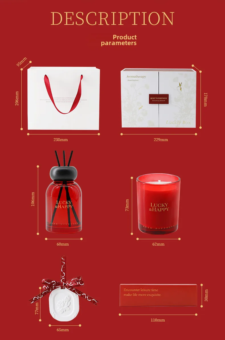 High-level Atmosphere Aromatherapy Candle Gift Box Suit Fragrance Gift Wedding Companion Gift For Girls Tanabata Gift display picture 3