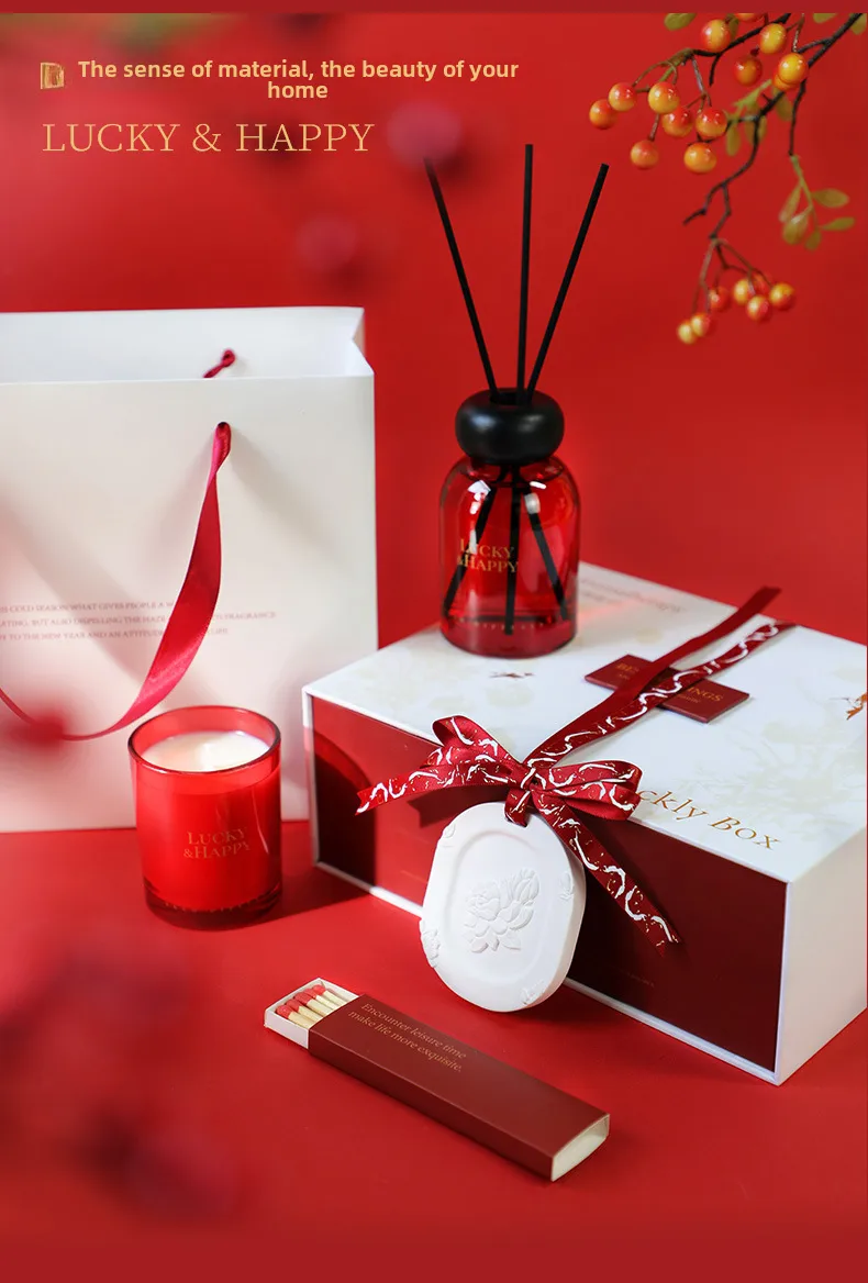 High-level Atmosphere Aromatherapy Candle Gift Box Suit Fragrance Gift Wedding Companion Gift For Girls Tanabata Gift display picture 12