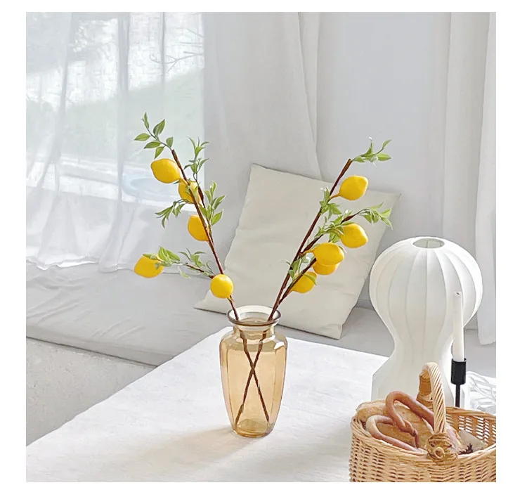 Artificial Flower 5 Fruit Lemon Fruit Tree Home Living Room Decoration Fake Flower Clothing Store Model Room Photo Props display picture 4