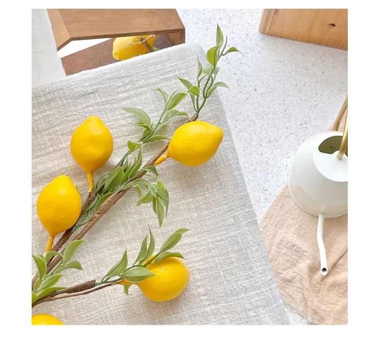 Artificial Flower 5 Fruit Lemon Fruit Tree Home Living Room Decoration Fake Flower Clothing Store Model Room Photo Props display picture 6
