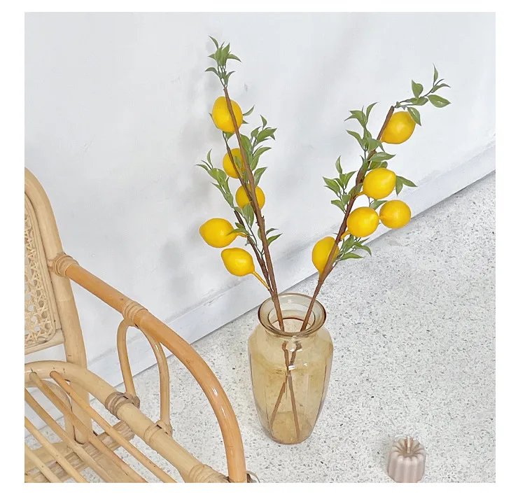 Artificial Flower 5 Fruit Lemon Fruit Tree Home Living Room Decoration Fake Flower Clothing Store Model Room Photo Props display picture 7