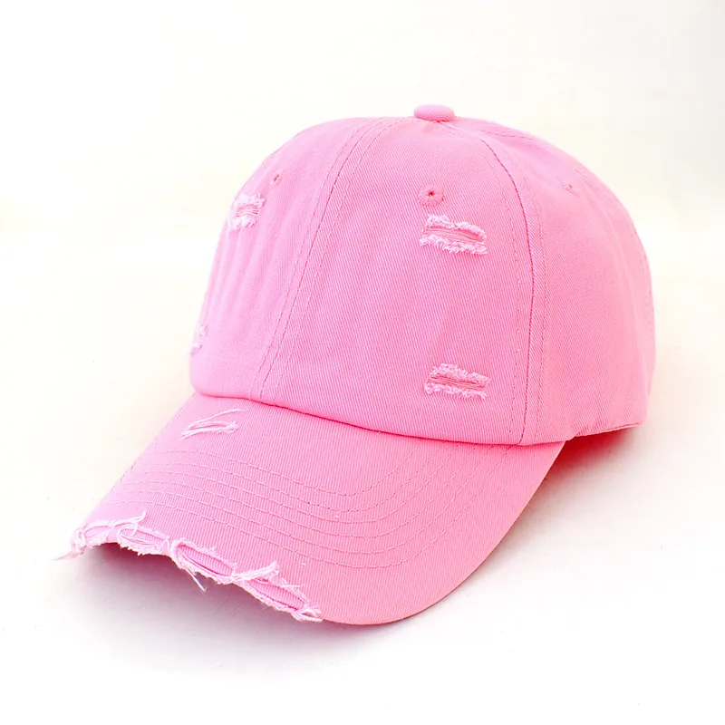 Retro Personalized Distressed Ripped Baseball Cap For Men  Trendy Spring Hip Hop  Soft Top Curved Brim Sun-proof Peaked Cap For Women display picture 3